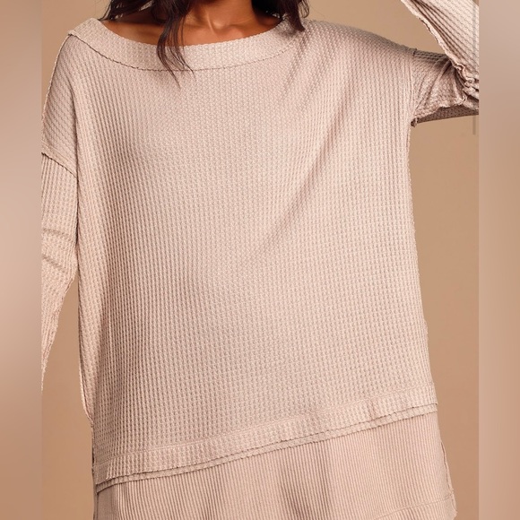 FREE PEOPLE NORTH SHORE THERMAL TOP SIZE MEDIUM - Picture 4 of 12